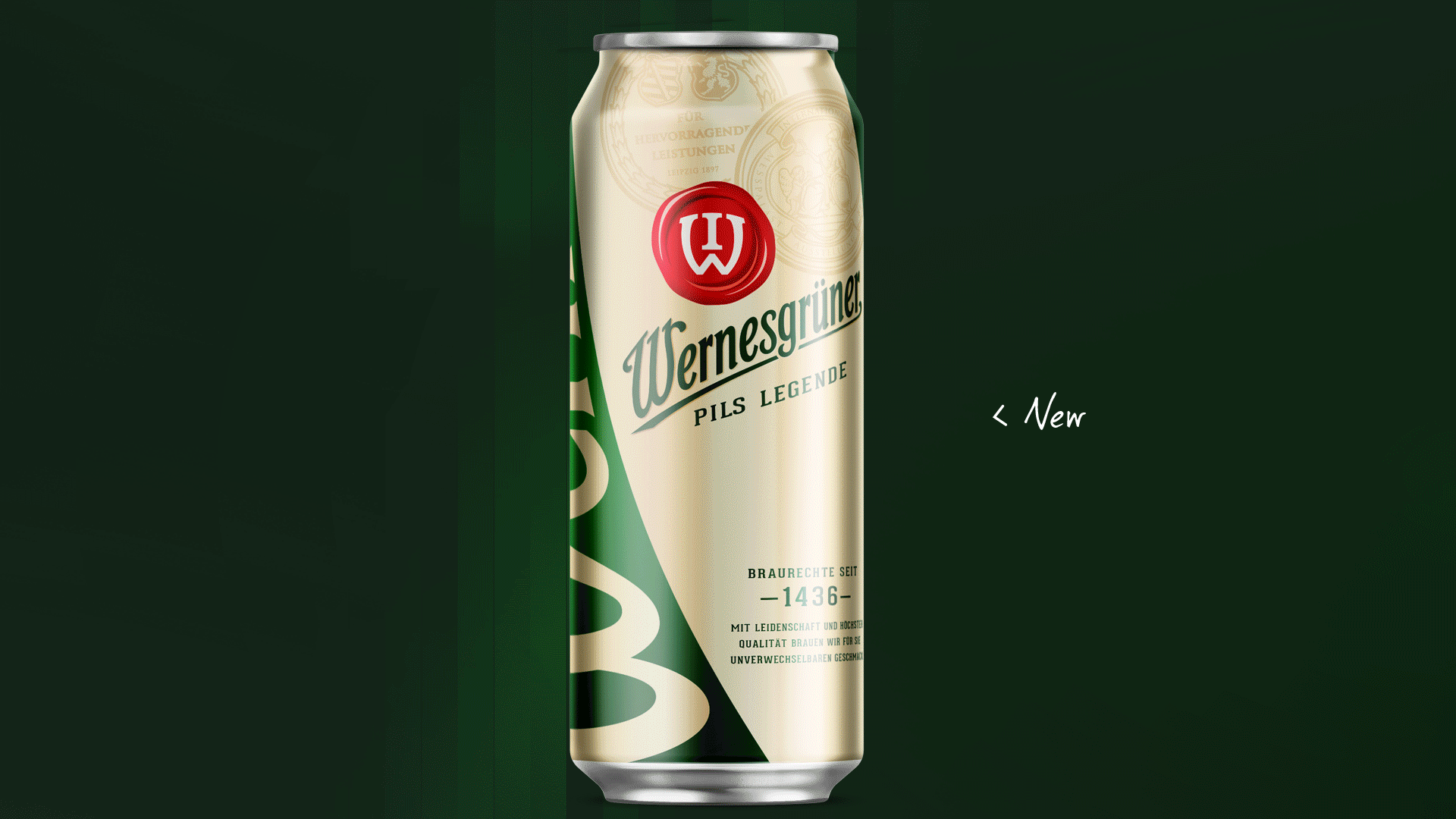 Wernesgr&uuml;ner Pilslegende Brand Design Relaunch Can Development