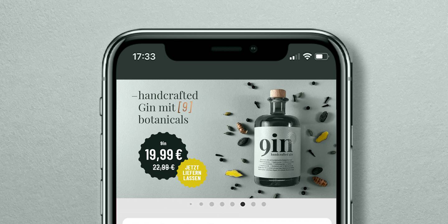 Thumbnail for 9in handcrafted Gin