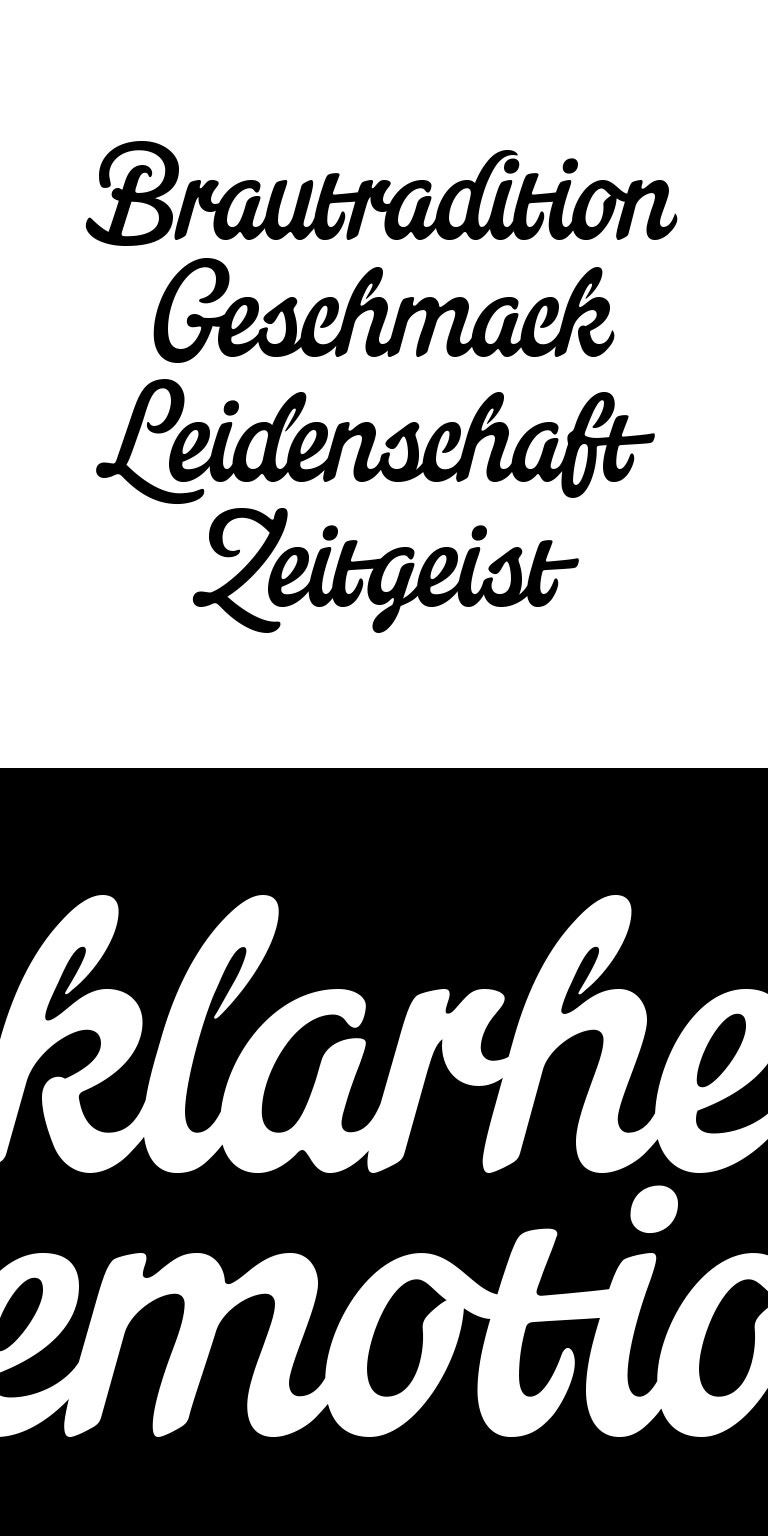 exclusive typeface