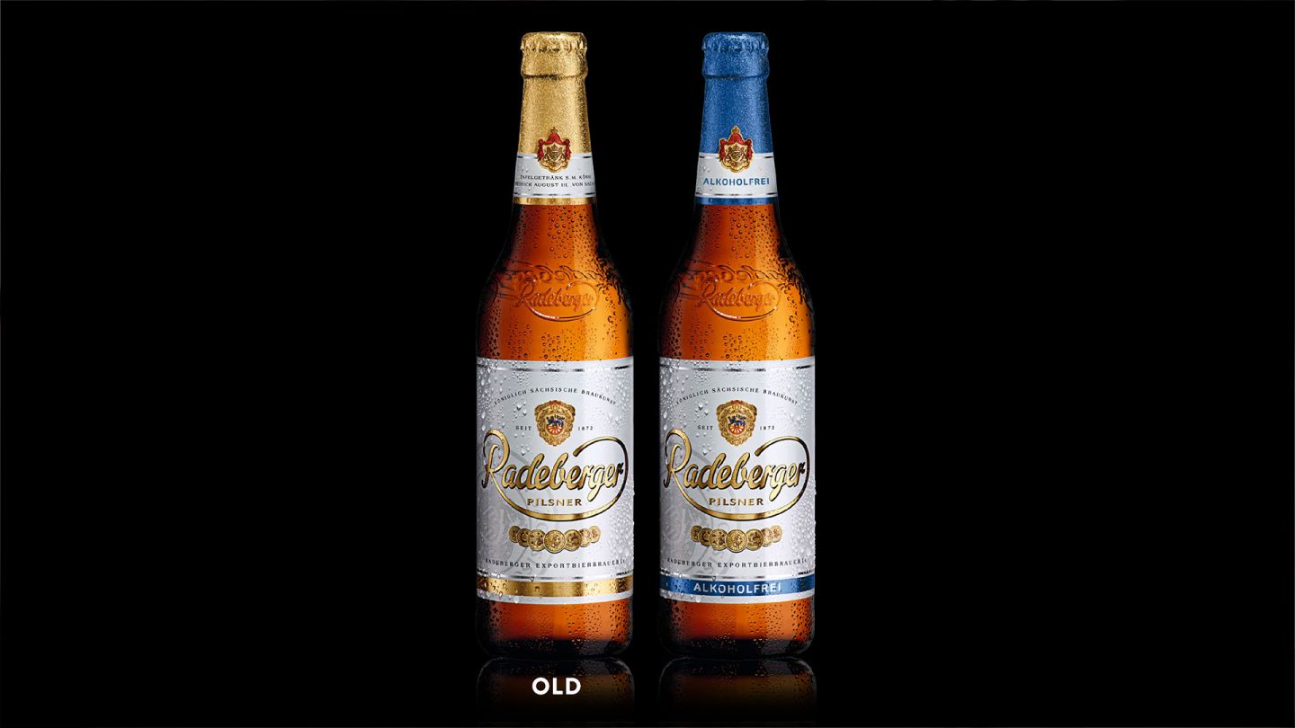old Radeberger Packaging Design
